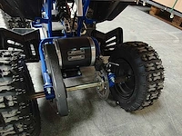 Mini quad electrisch 800 watt blauw - afbeelding 4 van  12