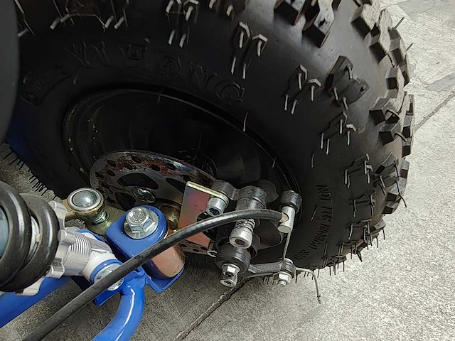 Mini quad electrisch 800 watt blauw - afbeelding 12 van  12