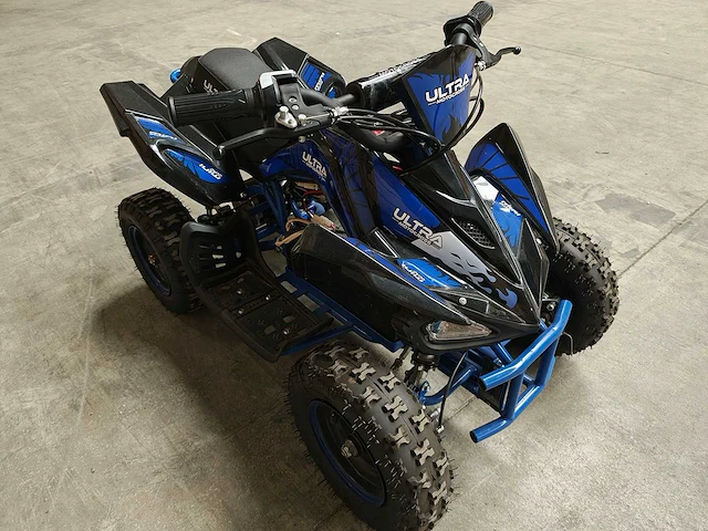 Mini quad electrisch 800 watt blauw - afbeelding 9 van  12