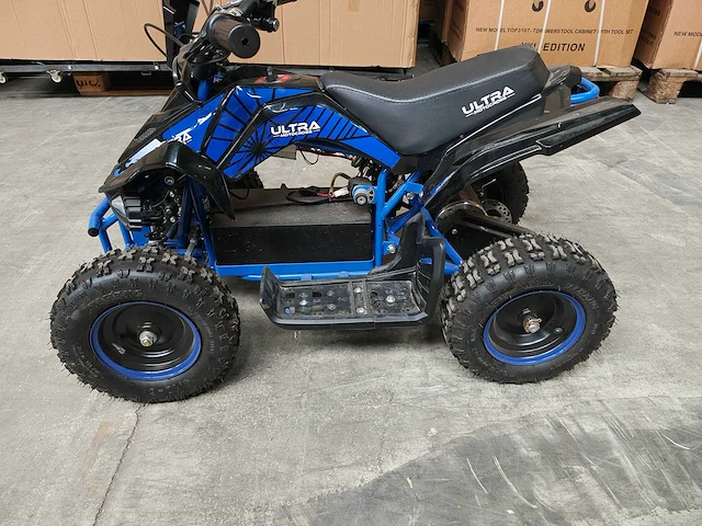 Mini quad electrisch 800 watt blauw - afbeelding 5 van  10