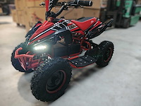 Mini quad electrisch 800 watt rood - afbeelding 1 van  22