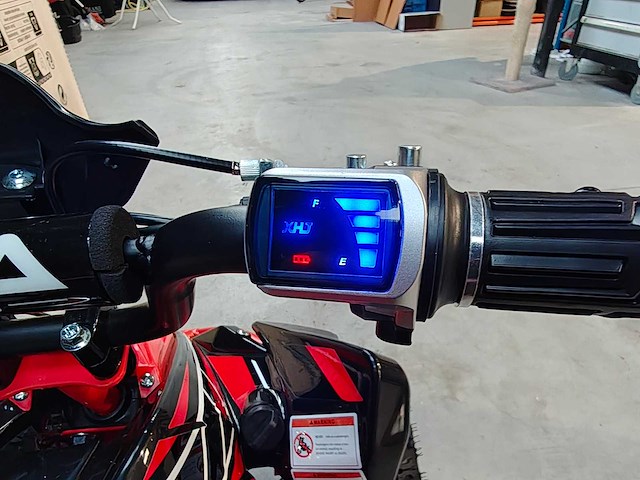 Mini quad electrisch 800 watt rood - afbeelding 3 van  22