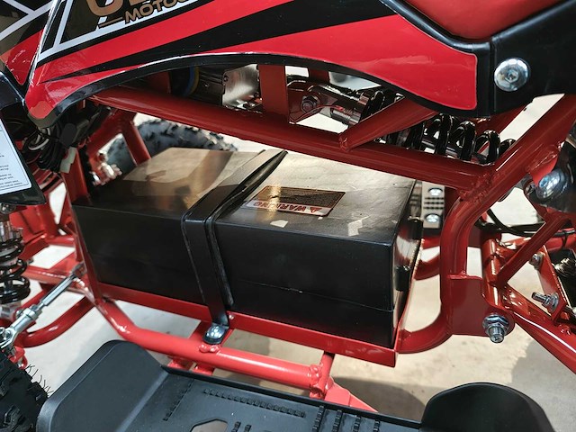 Mini quad electrisch 800 watt rood - afbeelding 8 van  22