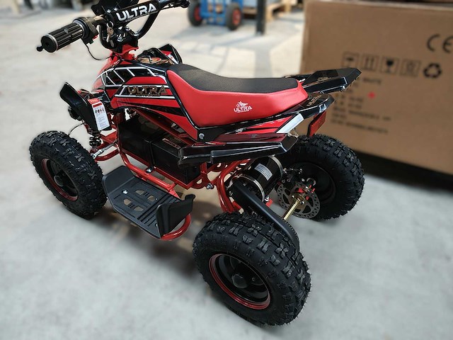 Mini quad electrisch 800 watt rood - afbeelding 16 van  22