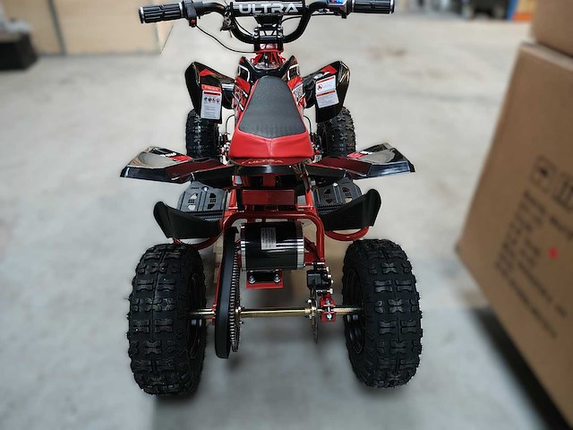Mini quad electrisch 800 watt rood - afbeelding 17 van  22
