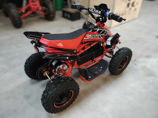 Mini quad electrisch 800 watt rood - afbeelding 18 van  22