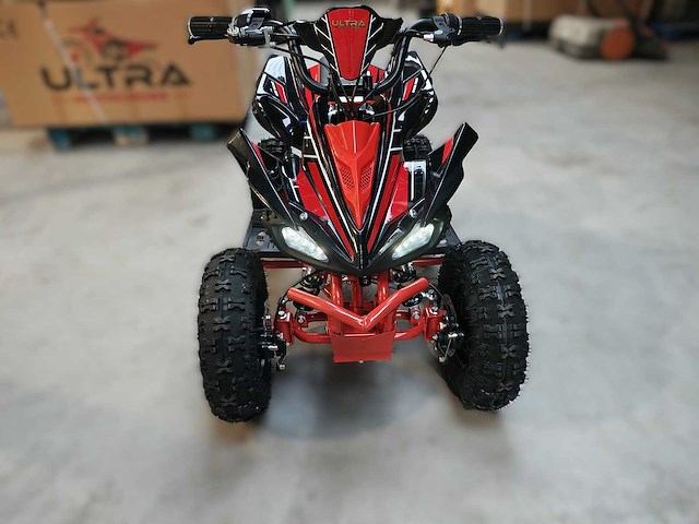 Mini quad electrisch 800 watt rood - afbeelding 21 van  22