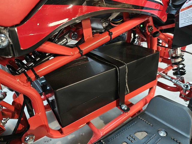 Mini quad electrisch 800 watt rood - afbeelding 7 van  22