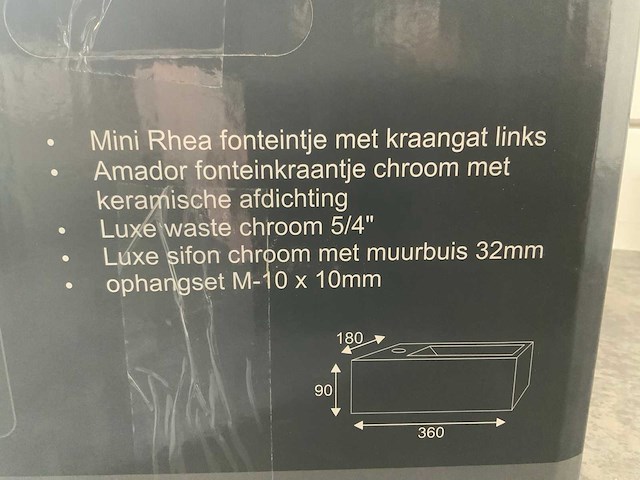 Mini rhea - fonteinset 36 x 18 cm - afbeelding 6 van  6