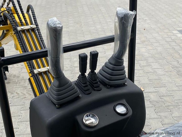 Mini rupsgraafmachine stahlworks hl319 geel - afbeelding 4 van  12