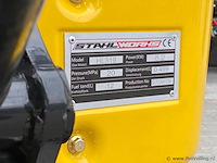 Mini rupsgraafmachine stahlworks hl319 geel - afbeelding 9 van  12