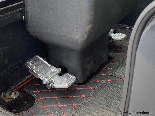 Mini rupsgraafmachine stahlworks hl320 rood - afbeelding 2 van  15