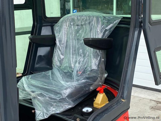 Mini rupsgraafmachine stahlworks hl320 rood - afbeelding 3 van  15