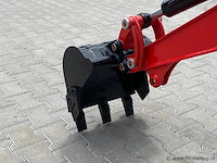 Mini rupsgraafmachine stahlworks hl320 rood - afbeelding 8 van  15