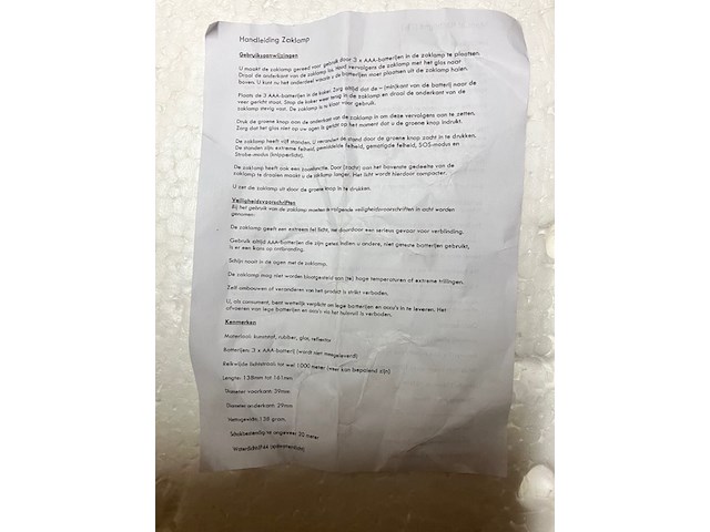 Mini zaklamp in net doosje, goede straler - afbeelding 4 van  9