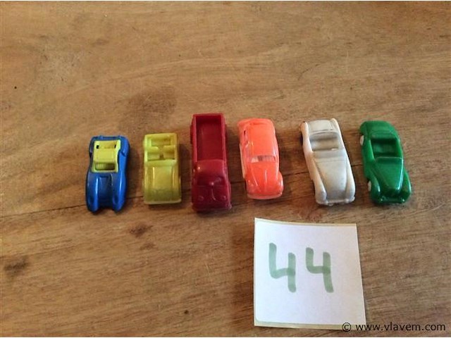 Miniatuur autootjes 6stuks - afbeelding 1 van  3