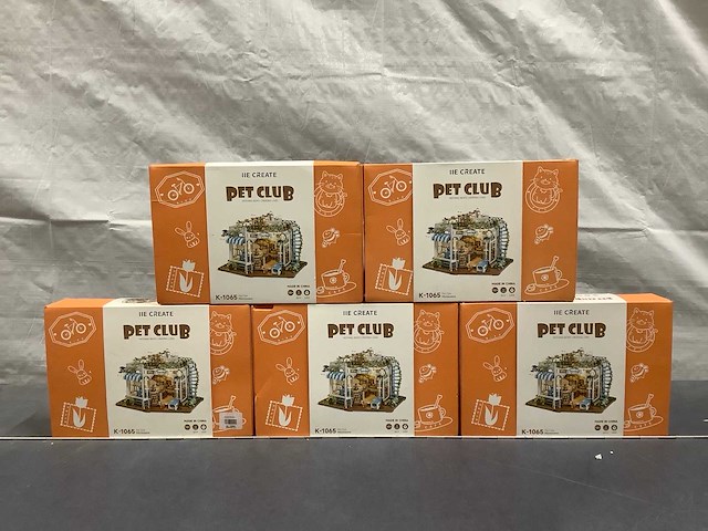 Miniatuur bouwpakket l dierenwinkel diy modelbouw (5x) - afbeelding 1 van  3