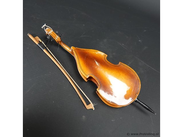 Miniatuur houten cello - afbeelding 4 van  5