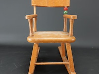 Miniatuur houten schommelstoel - afbeelding 4 van  5