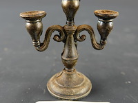 Miniatuur messing kandelaar - afbeelding 1 van  5