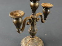 Miniatuur messing kandelaar - afbeelding 2 van  5