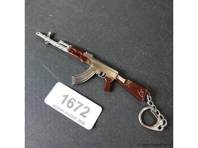 Miniatuur metalen geweer - afbeelding 1 van  3