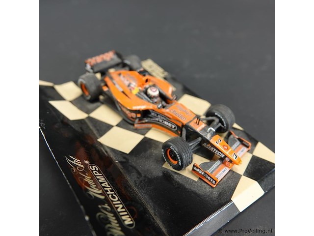 Minichamps schaalmodel (schaal 1:43) orange arrows asiatech a22 formule 1-auto uit 2001, bestuurd door jos verstappen. - afbeelding 4 van  5