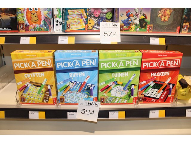 Minigames 999games pick a pen-, crypten, riffen, tuinen en hackers, 4 stuks. - afbeelding 1 van  2