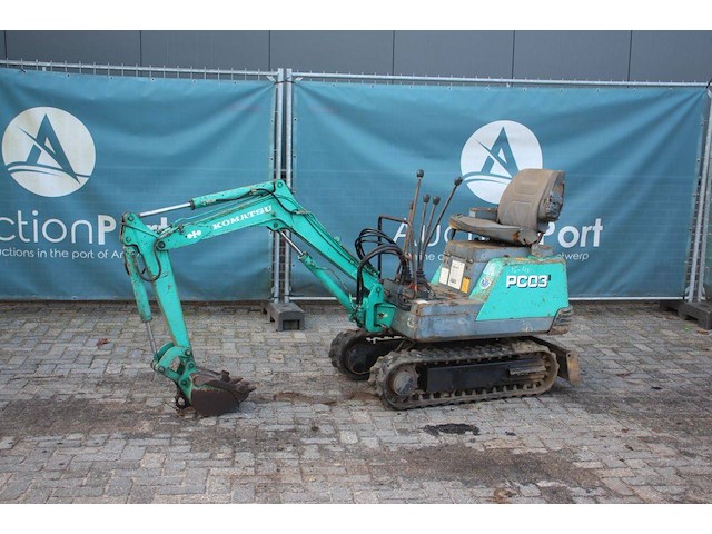 Minigraver komatsu pc03-1 diesel 5.5kw - afbeelding 1 van  1