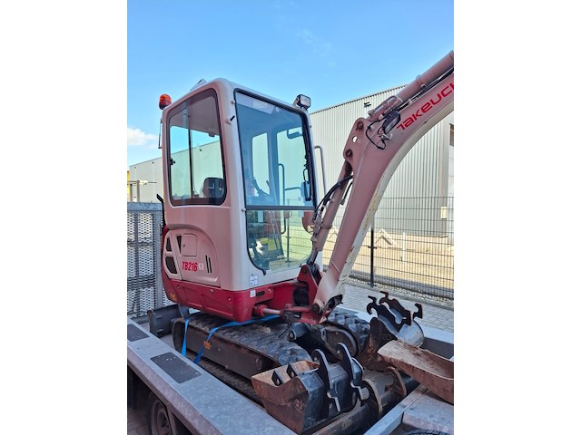 Minikraan, takeuchi, tb216 - afbeelding 9 van  13