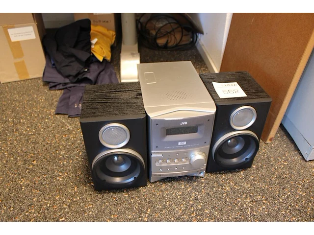 Minitoren jvc met twee speakers - afbeelding 1 van  2