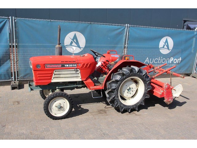 Minitractor yanmar ym2310 diesel 23pk met grondfrees - afbeelding 1 van  1