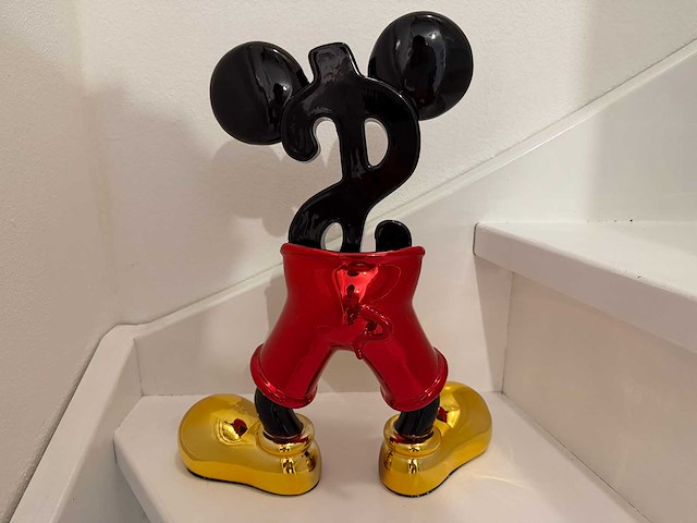 Minkey mouse dollar sculptuur - afbeelding 3 van  3
