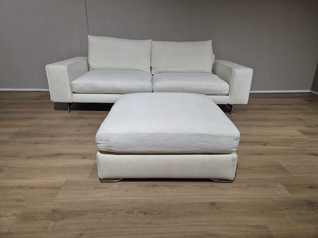 Minotti - sherman - 3 zits bank + hocker - afbeelding 1 van  11