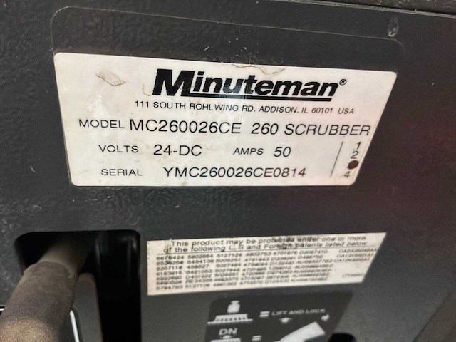 Minuteman mc260026ce schrobmachine - afbeelding 4 van  4