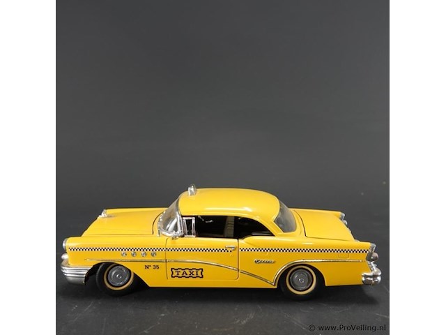Mira 1/18 yellow cab buick century taxi uit 1955. - afbeelding 2 van  7