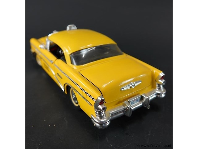 Mira 1/18 yellow cab buick century taxi uit 1955. - afbeelding 3 van  7