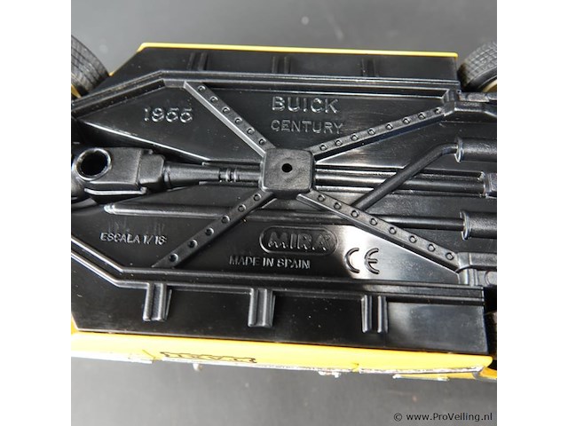 Mira 1/18 yellow cab buick century taxi uit 1955. - afbeelding 7 van  7