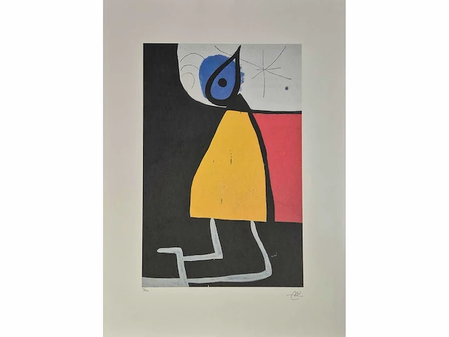 Miro - litho - 76 x 56 - afbeelding 1 van  3