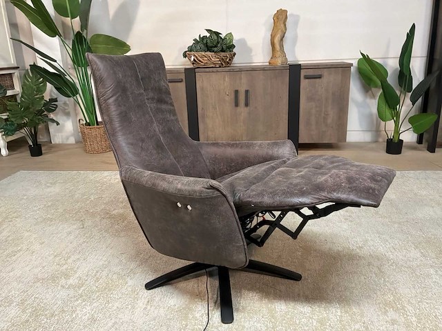 Miron electrische leren relax fauteuil - afbeelding 9 van  12