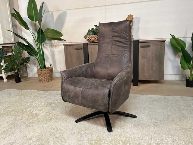 Miron electrische leren relax fauteuil - afbeelding 2 van  12