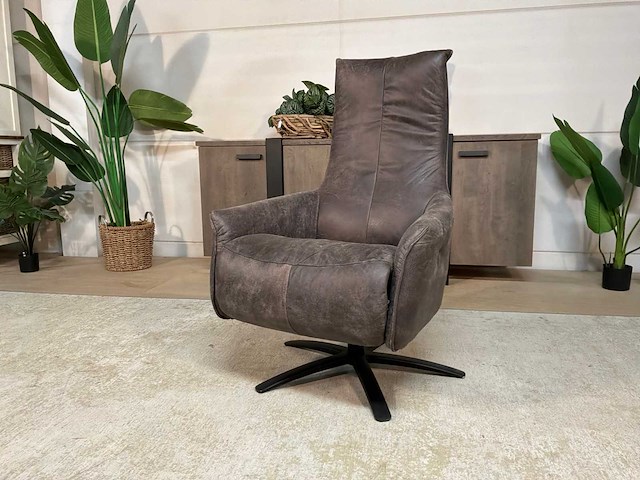 Miron electrische leren relax fauteuil - afbeelding 4 van  12