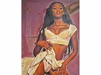 Mischa - acryl/mixed media op doek - 105 x 80