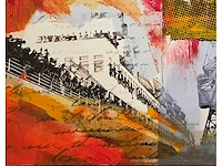 Mischa - acryl/mixed media op doek - 60 x 60 - afbeelding 2 van  4