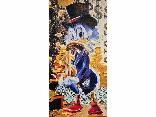 Mischa - acryl/mixed media op doek - 80 x 40 - afbeelding 1 van  4