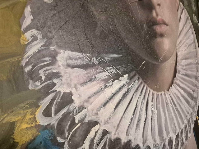 Mischa - acryl/mixed media op paneel - 206 x 96 - afbeelding 3 van  4