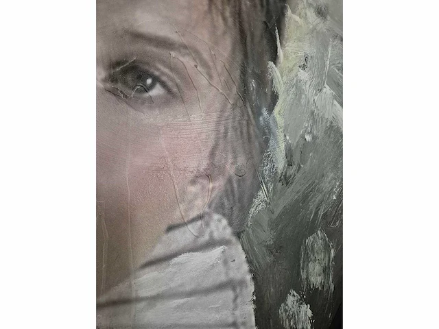 Mischa - acryl/mixed media op paneel - 206 x 96 - afbeelding 4 van  4