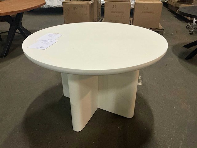 Miso- wit eetkamertafel 120cm rond - afbeelding 1 van  4