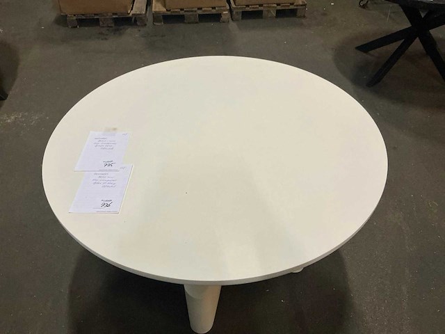 Miso- wit eetkamertafel 120cm rond - afbeelding 2 van  4