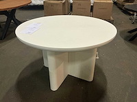 Miso- wit eetkamertafel 120cm rond - afbeelding 1 van  4